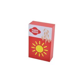 Wooden toy box with sun design, made of natural materials.