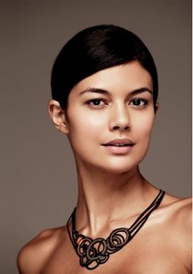 Collier Saturne Orange