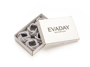 Serviettenringe-CORD-silber