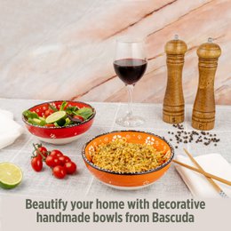 Set di ciotole decorative in ceramica da 2/4- 12 cm fatte a mano