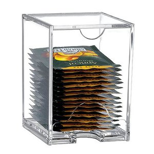 Acryl -rechthoekige theebox