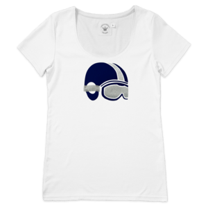 Damen T-Shirt Skihelm