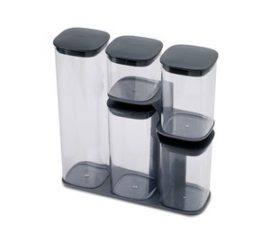 Joseph Joseph - Podium Standaard met 5 Voorraadpotten - Grijs