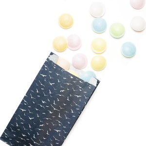 8 maritime gift bags "Seagulls" blue