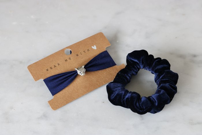 Scrunchie blauw