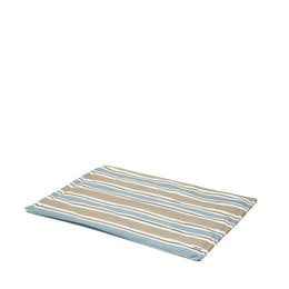 Striped duvet dog blanket in medium size (80x60cm), made of soft, comfortable material.