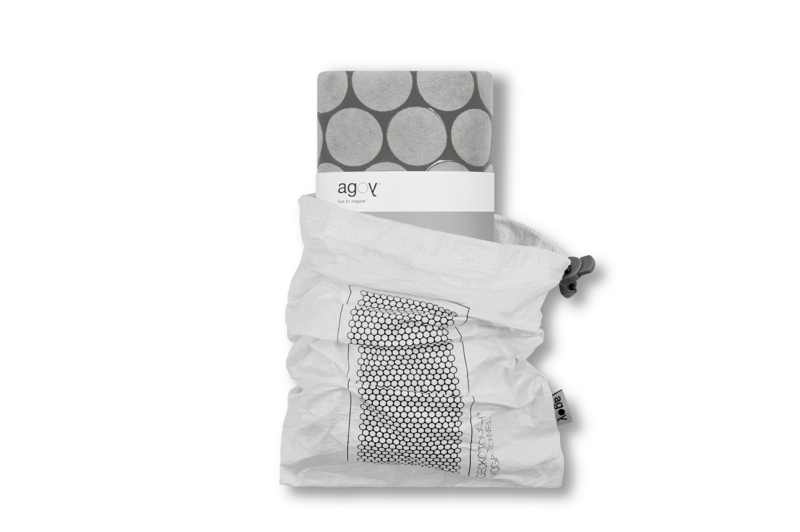 Gecko Touch Yoga håndklæde - Moon Grey