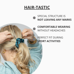 Samt-Scrunchie Grau - Bellody® (1 Stück - Urban Gray)
