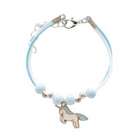 Cord bracelet for children - Magical Blue
