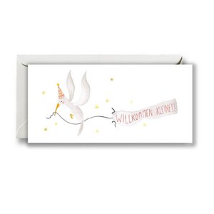 Greeting Card Welcome Little One (Gold Foil)
