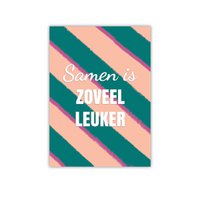 Waarderingskaart 'Samen is zoveel leuker'