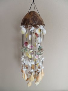 Kokosnoot schelpenhanger - WC Batok