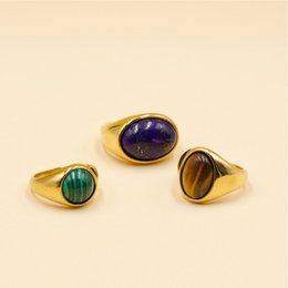 Zilli - Gemstone Signet Ring Lapis Lazuli