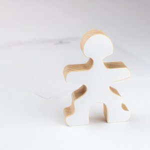 Kreatives weißes Aufkleberset