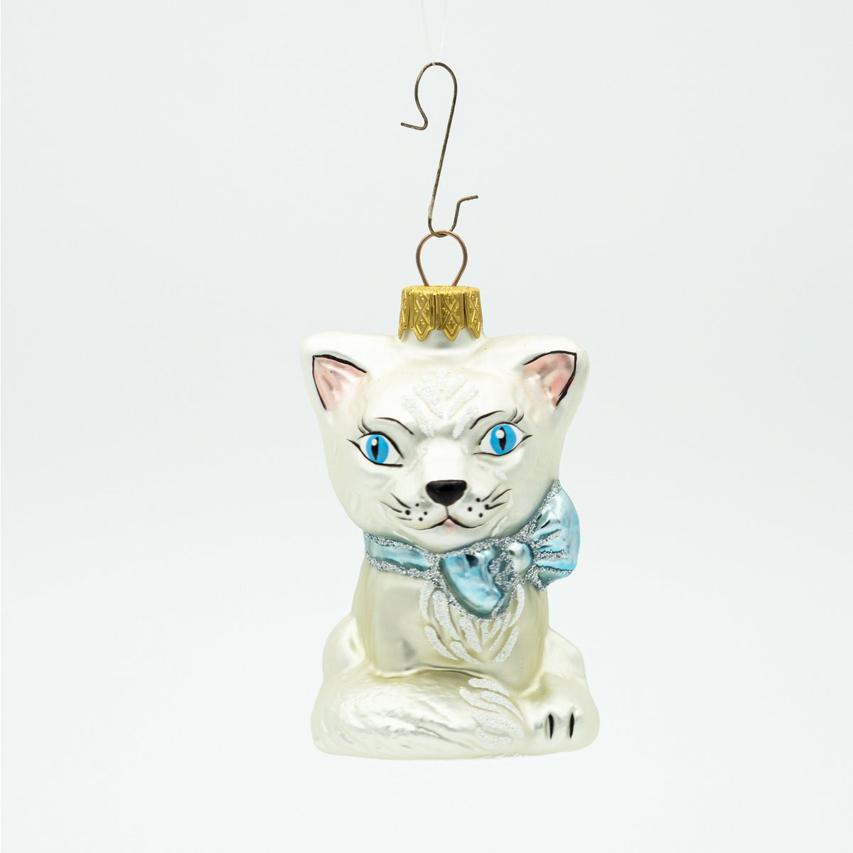 Katze mit Schleife Baumschmuck