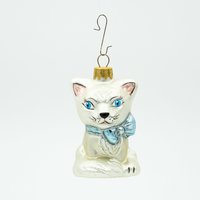 Katze mit Schleife Baumschmuck