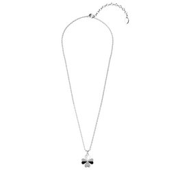 Kleeblatt-Anhänger – Silber und Kristall