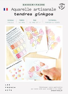 Artisanal Watercolor Kit "Tender Ginkgos"