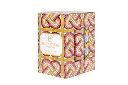 Refill Pompeii 3 soaps, bar soap, floral pattern, rectangular shape, pink and yellow colors.