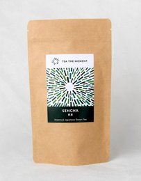 Japanese Sencha tea, a high-quality green tea with a delicate, grassy flavor and vibrant green color.