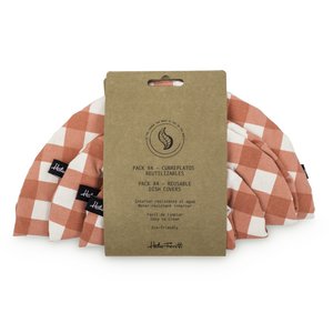 PACK 4 DISH COVER VICHY PRINTING HF