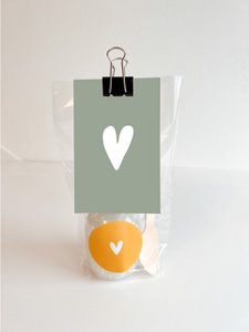 Gift bag bath salt - heart blue