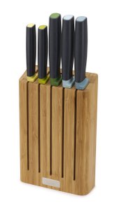 Joseph Joseph - Elevate knife block with 5 knives of bamboo - Brown