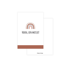 Kaartje hoera een meisje!