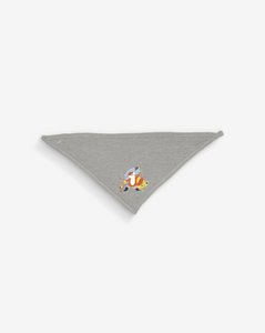 Hübsches graues Bandana Chat Botté 100% Bio-Baumwolle zertifiziert OEKO-TEX