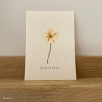 greeting card - powder flower