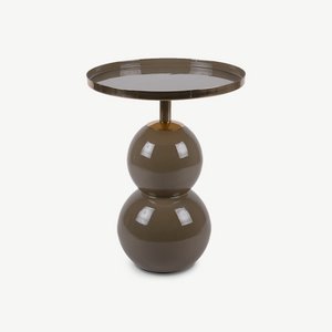 Oran Round Side Table, Moss Green