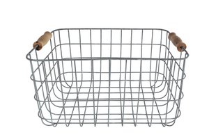 Opbergmand Sjouke m/handvat nikkel