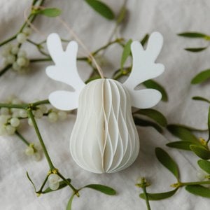 Papieren hanger eland - wit