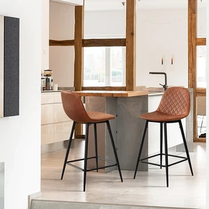 Jarvis Diamond Barkrukken [Set van 2] [Pu-leer][65 cm] [75 cm]