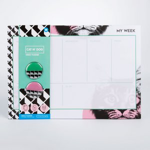Mustard - Desktop Weekplanner 52 Paginas Cat - Multicolor