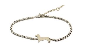 Armband Dackel Silber