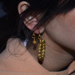Guld Huggie øreringe, Filigran Huggie øreringe, Chic øreringe, Elegant Huggie øre tilbehør | af lovedbynlanla