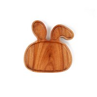 Handmade Kids Plate - Rabbit - Eco-friendly - Khaya wood