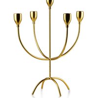 CEDRIC GOLD Kerzenständer 25x16xh32cm, 5 Arme