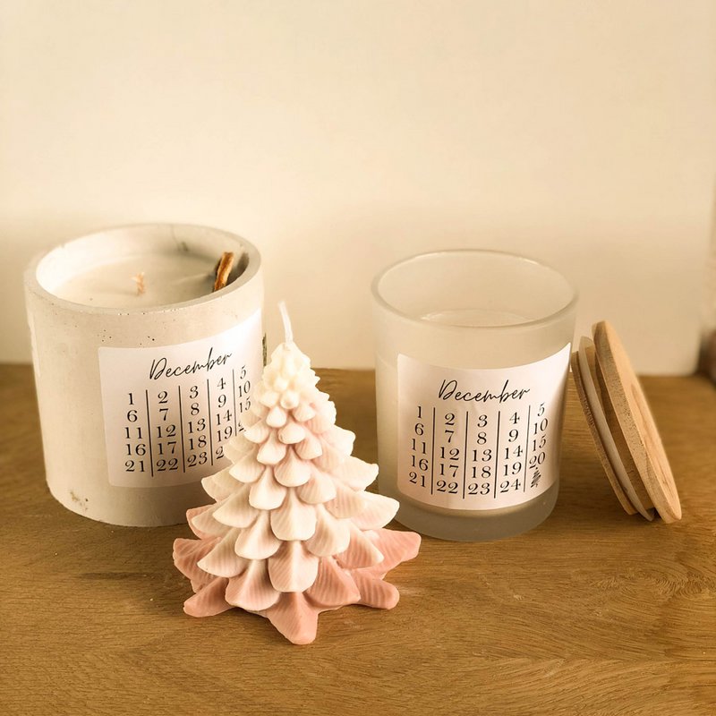 Vela de árbol de Navidad (perfumada o sin perfume)