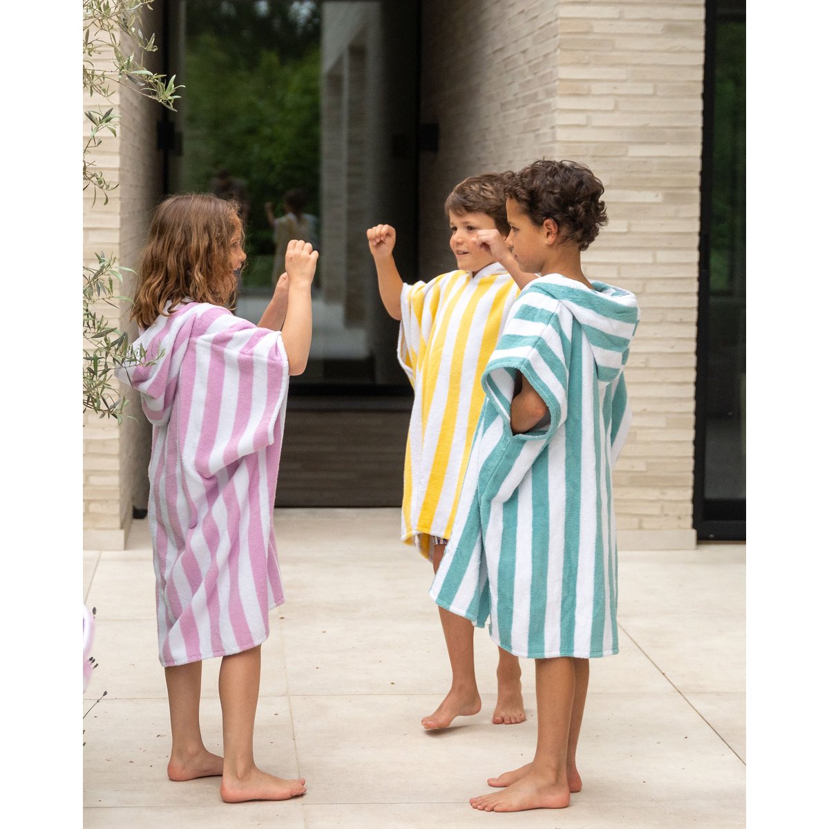 Kids Bath Beach Poncho Aqua