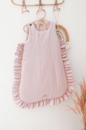 summer linen baby sleeping bag with frills, baby sleeping sack with frills 1 TOG, 1.5 TOG, 2.5 TOG