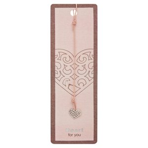 Bookmark with symbol-stainless st.-heart