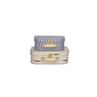 Mini Suitcase Crocodile & Stripe - Set of 2