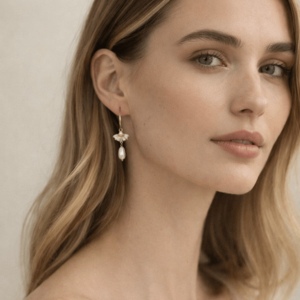 Soffio dell'Angelo – Zircon and Pearl Earrings