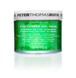Cucumber gel mask with hydrating and detoxifying properties. Contains cucumber extract to soothe and refresh skin.