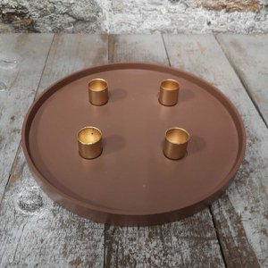 Mato adventskandelaar copper 25x4 (17224)