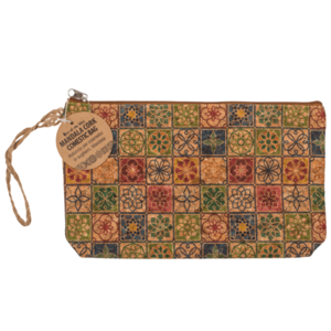 green-goose Cork Make-up Bag - French Tile