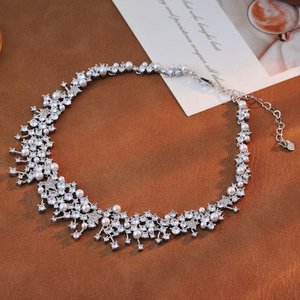 Bruids glanzende ster ketting & oorbellen set