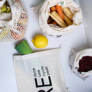 Lunchzakjes van biologisch katoen